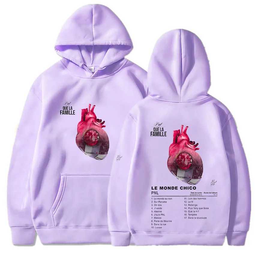 Rapper PNL Hoodie Le Monde Chico Album Sweatshirt Popular Unisex Comfortable Casual Clothing Fleece Our Aldult Hoody W250524