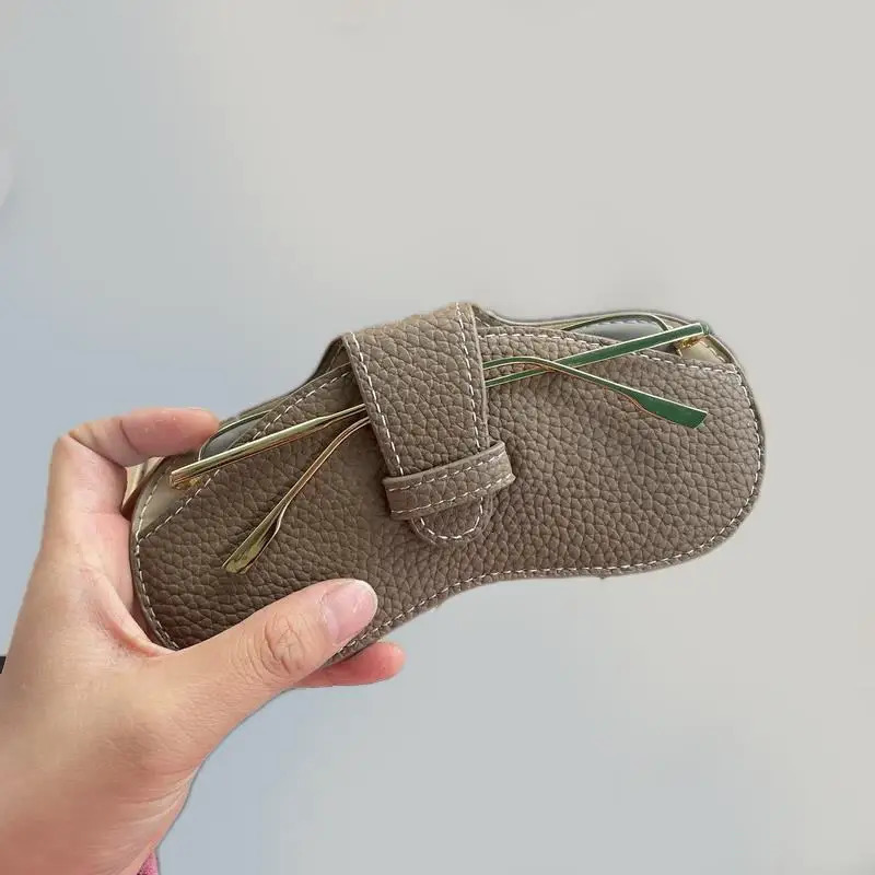 Glasses Case Women Leather Soft Bag Fashion Portable Sunglasses Box Accessories Eyeglasses 250519