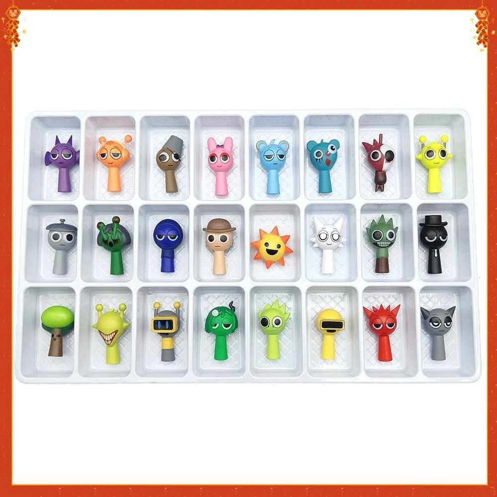 24pcs Sprunki Action Figures Sprunkies Game Sprunky Toy Whole Set Suitable for Giving Game Fans Birthday Gifts Brinquedos Gift Z250524