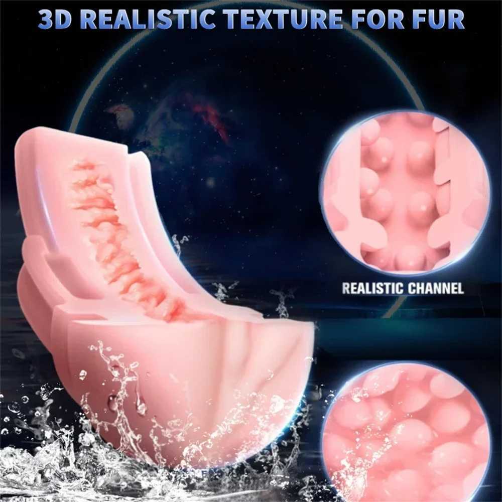 Adult Erotic Toys Male Masturbator Cup Realistic Rubber Vagina Prostate Massage Deep Throat Artificial Vagina Sex Toy for MenXJ250524