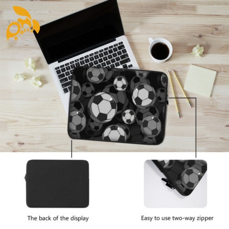 Free delivery. Fashion designer customizes lightweight high-quality black and white full-frame printed laptop with a veet inner liner.