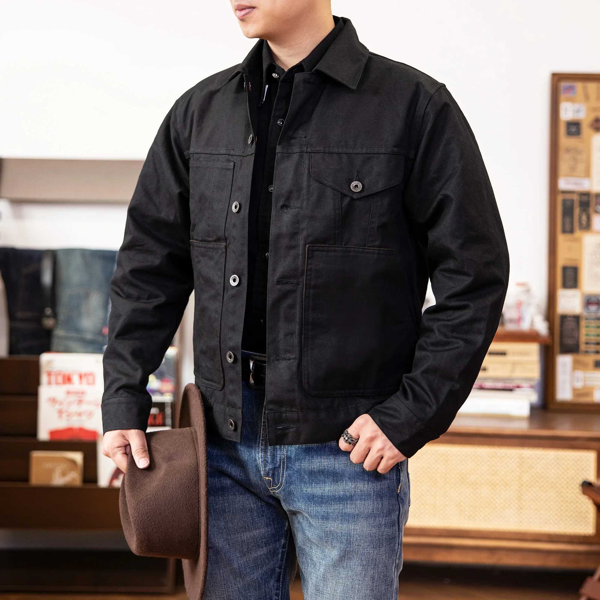 FS-0005 Red Tornado US Size Good Quality Cotton Canvas Wax Water Proof Jacket W250524