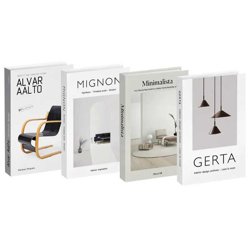 Faux Fake Books for Decoration Decorative Books for Home Decor Bookshelf Coffee Table Designer Decor Set Aesthetic 4PcsY250524