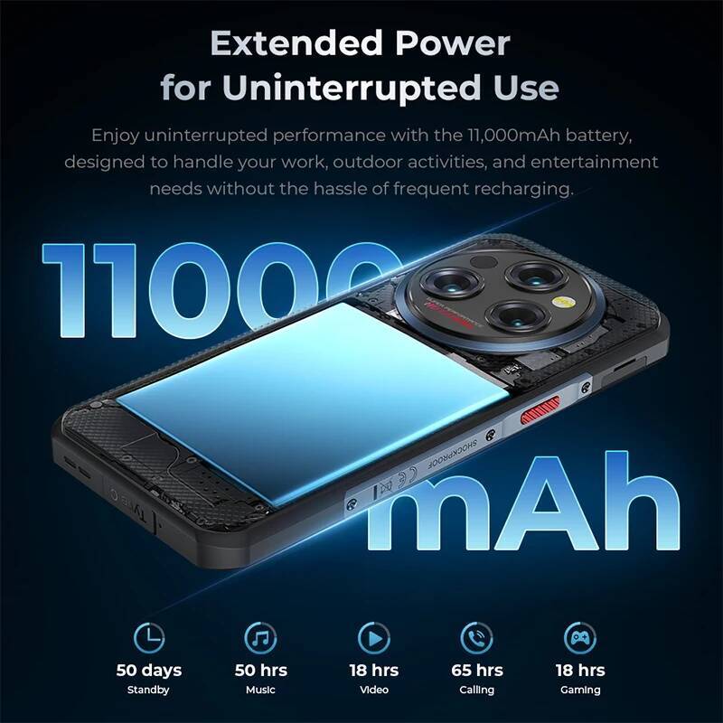 Oukitel WP35 S Red phone 6.56 HD+ Display 6GB 256GB 11000mAh Cellphones Android 14 NFC 48MP Rear Camera IP69K Smartphone Bus