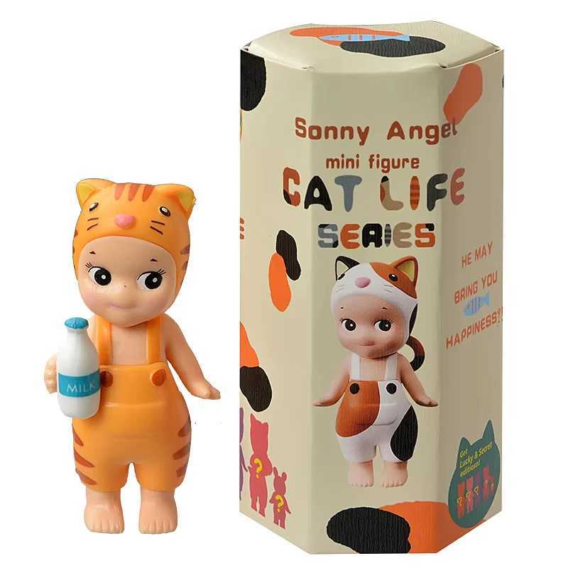 2025 New S Angel Blind Box Cat Angel Series Fruit and Vegetable Anime Figures Ornaments Dolls Fans Children Gift Blind Box Z250524