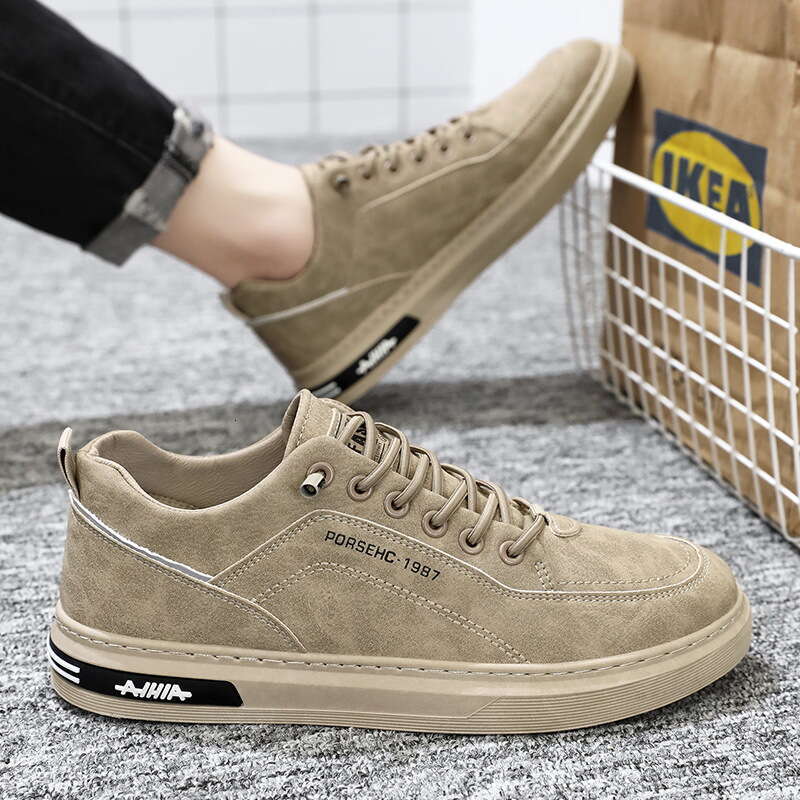 Spring Men's New Breathable Construction Site Shoes Men's Trendy Versatile Sports Shoes Designer Casual Shoes Board Shoes Light Luxury Men&#