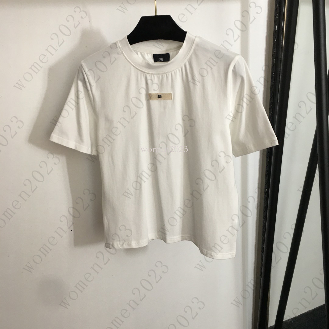 Brand T-shirt Women t-shirt Designer women tshirt Fashion Sticker LOGO casual cotton tshirt vacation short sleeve T-shirt May 23
