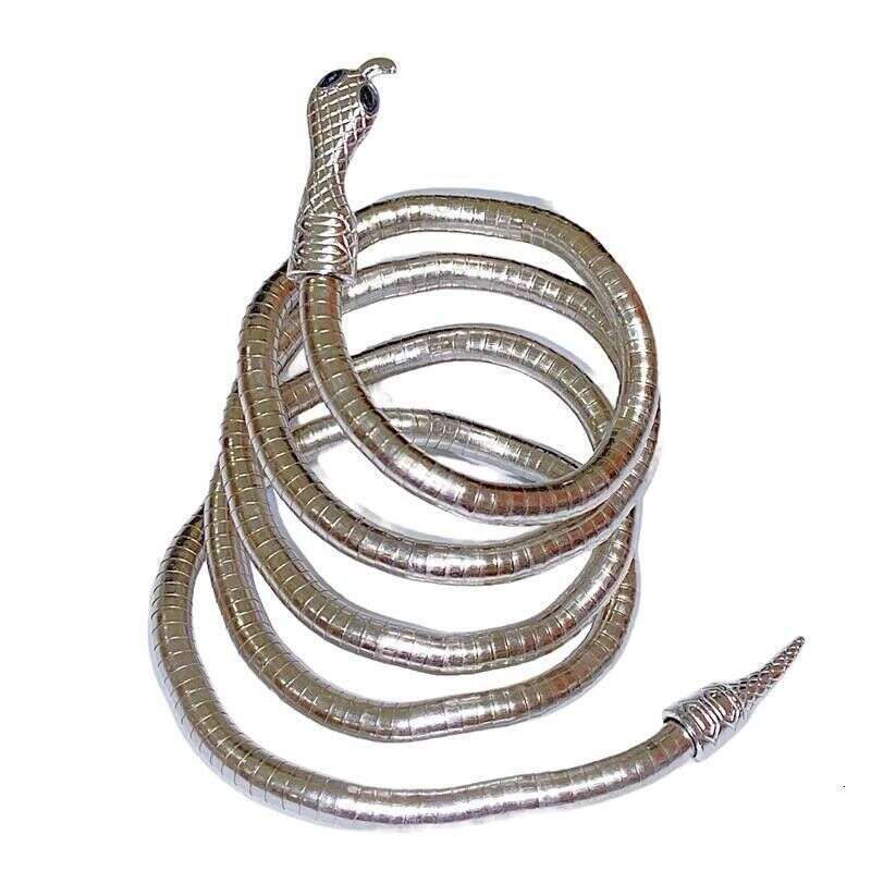 Entangled personality dark earth cool opening casual shape snake shaped exaggerated design female necklace collar