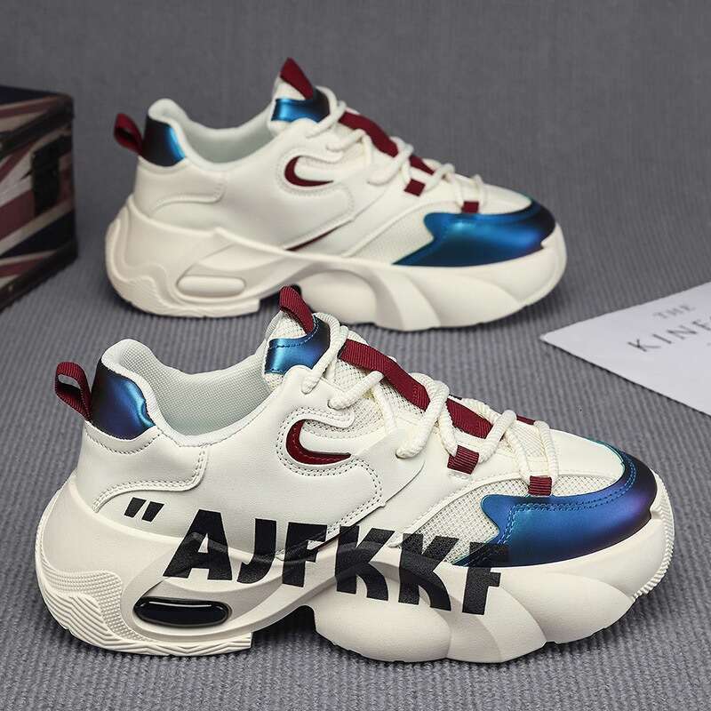 Men's Shoes Teenagers' New Thick Soled Sports And Leisure Shoes Designer Versatile Lightweight Shoes Student Running Korean Version Trendy S