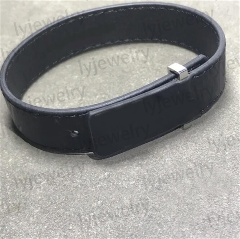 Designer bracelet for men women fashion leather bracelet plated gold buckle brown plated silver balck letter mens bracelet jewlery designer for women trendy zl218