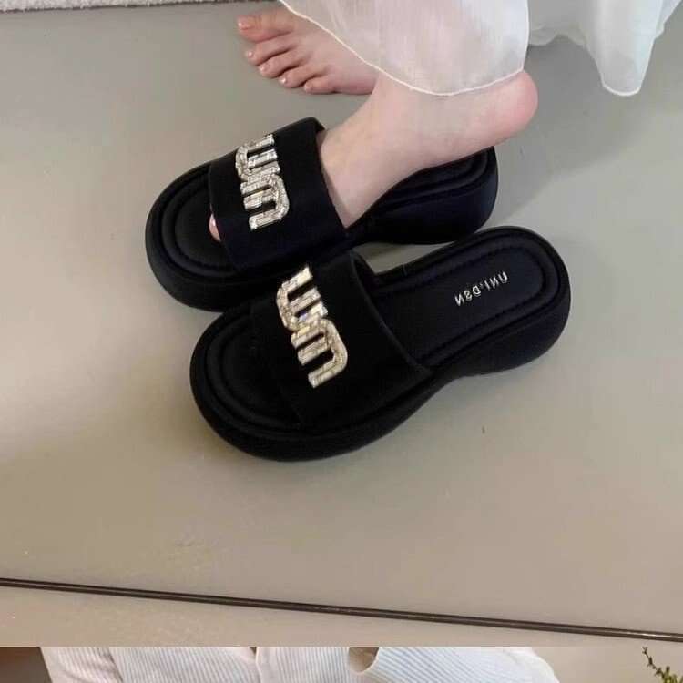 Sheepskin Sponge Cake Thick Soled Women's Shoes, Small Cool Slippers, Women's Summer Outdoor Wear, 2025 Designer Sandals Vacation Beach Lazy