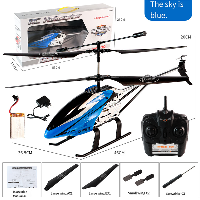 Free shipping aircraft 3.5-channel built-in gyroscope remote-controlled helicopter model toy