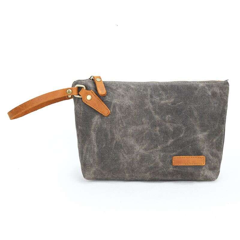 mini bag New Canvas Men's Change Key Simple Handheld Storage Bag Small Bag