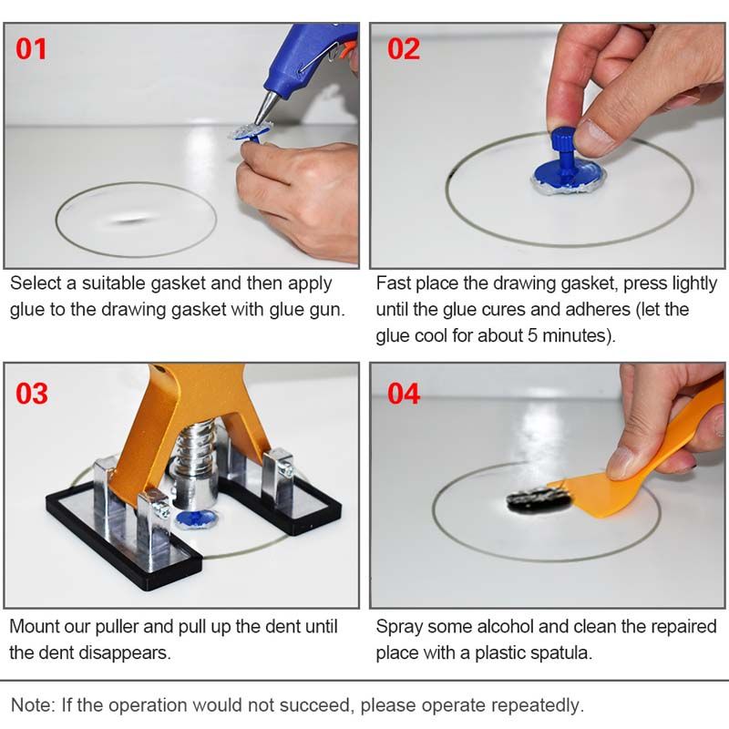 Professional Grade Paintless Dent Repair Kit - Precision Motor Vehicle & Bike Damage Fixing Supplies