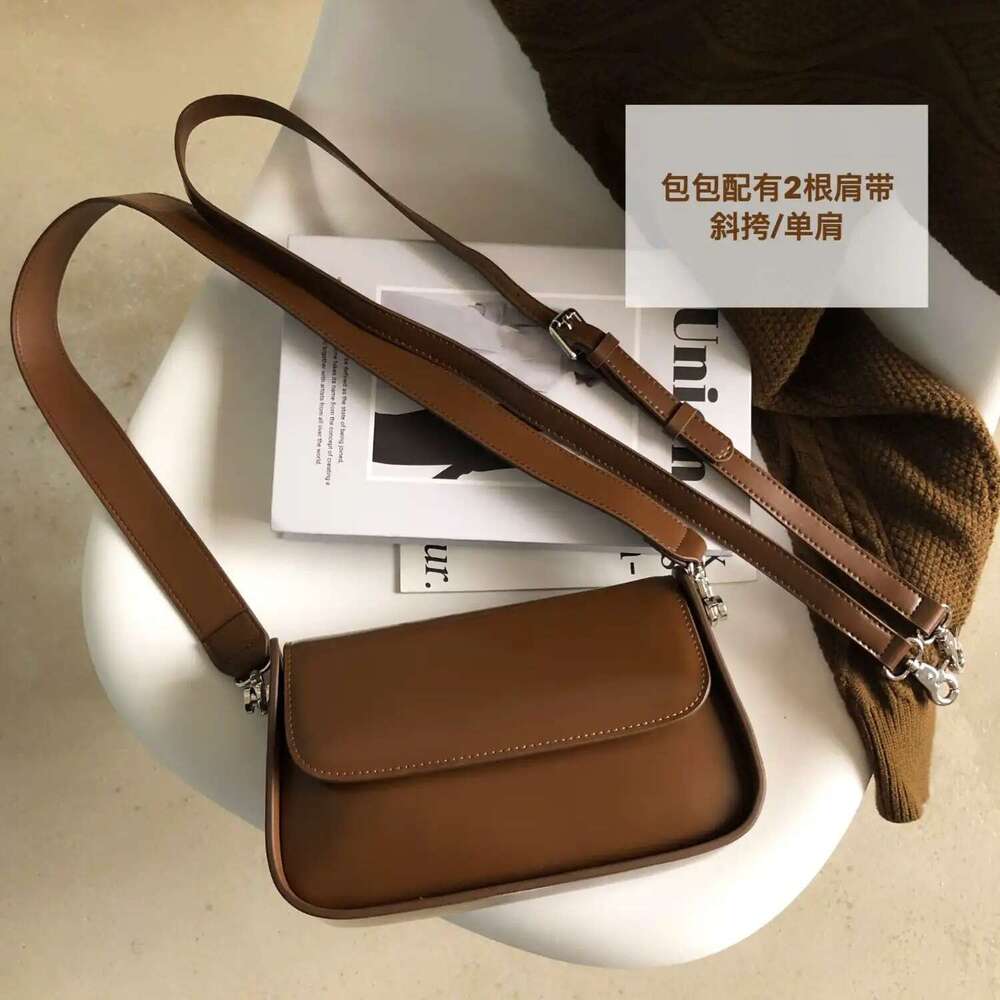 Tote Bag Genuine Leather Niche Fashion Design Crossbody Women S New Popular Small Square Bag Versatile Shoulder Bag Lady Bags