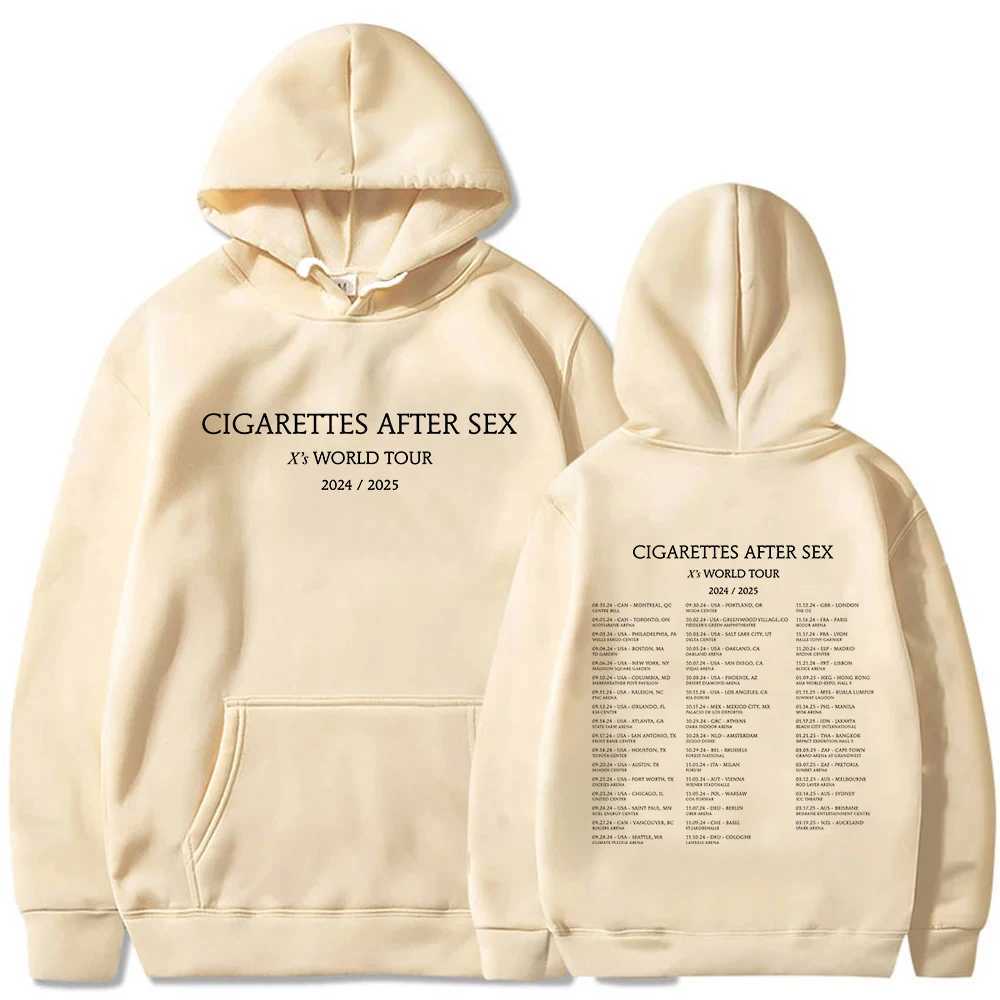 Cigarettes After Sex Xs World Tour 2024 Hoodie Women Men Pullover Sweatshirt Sweater Harajuku Tops W250524
