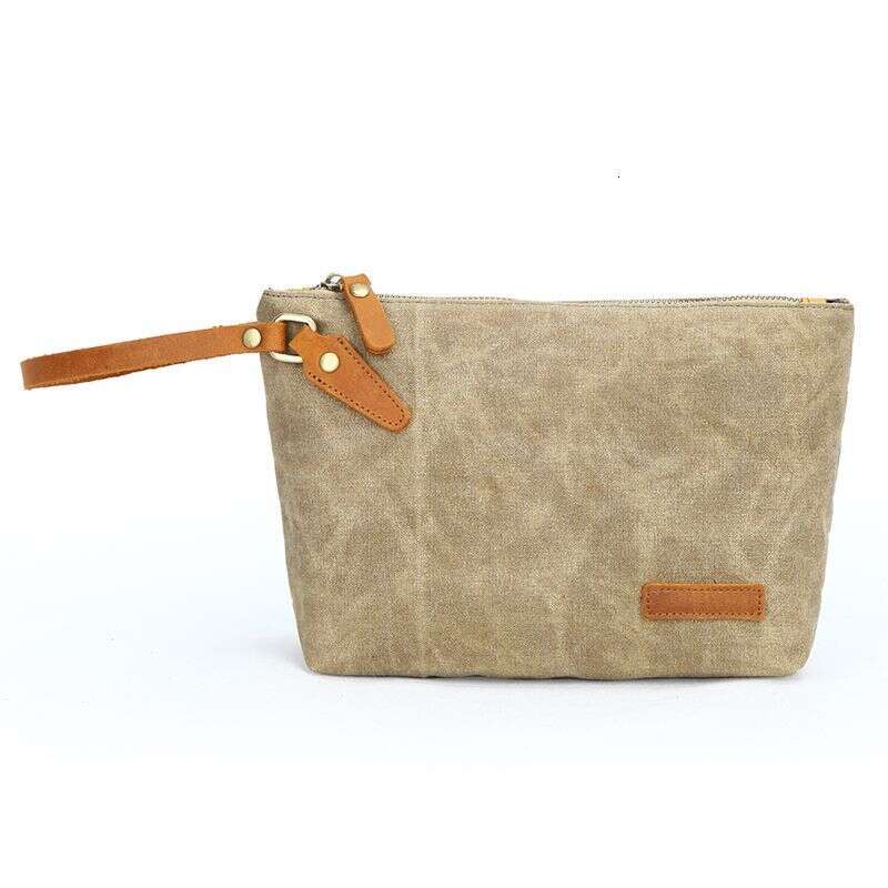 mini bag New Canvas Men's Change Key Simple Handheld Storage Bag Small Bag
