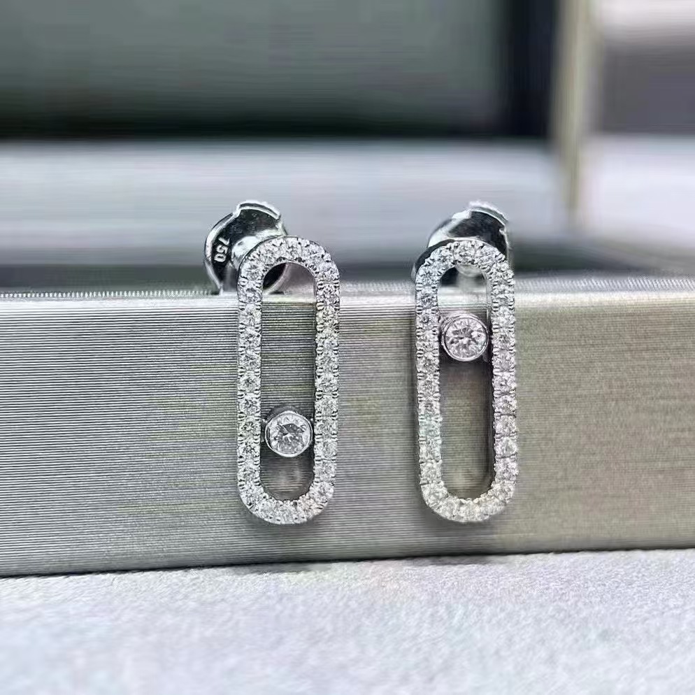 earrings designer earrings earrings designer New Diamond Crossover Earrings Valentine's Day Gift High Quality good 1214