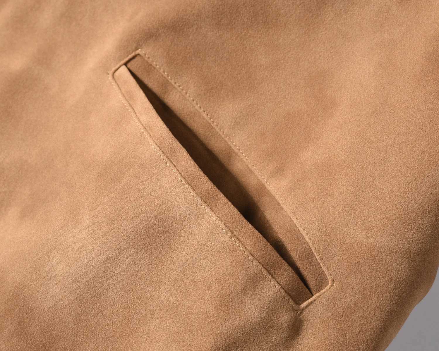 High Street Detroit Lapel Faux Deerskin Zipper Washed Jacket Top Padded Jacket Cotton Clothing for Men W250524