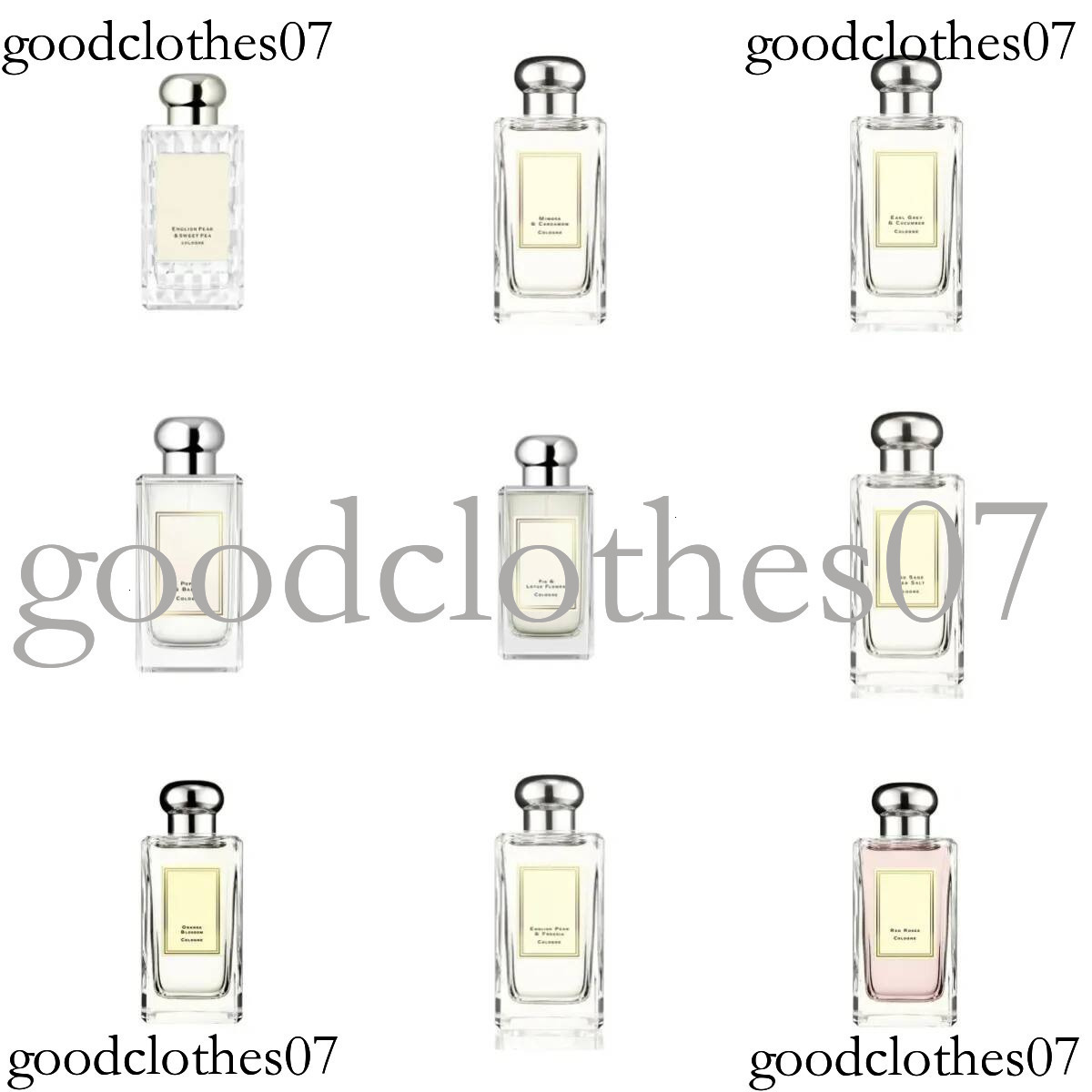 Perfume 100ml English Pear Wild Bluebell Sea Salt red roses Poppy barley unisex edp Oud&bergamot Vetiver&golden vanilla smell Spray High Quality