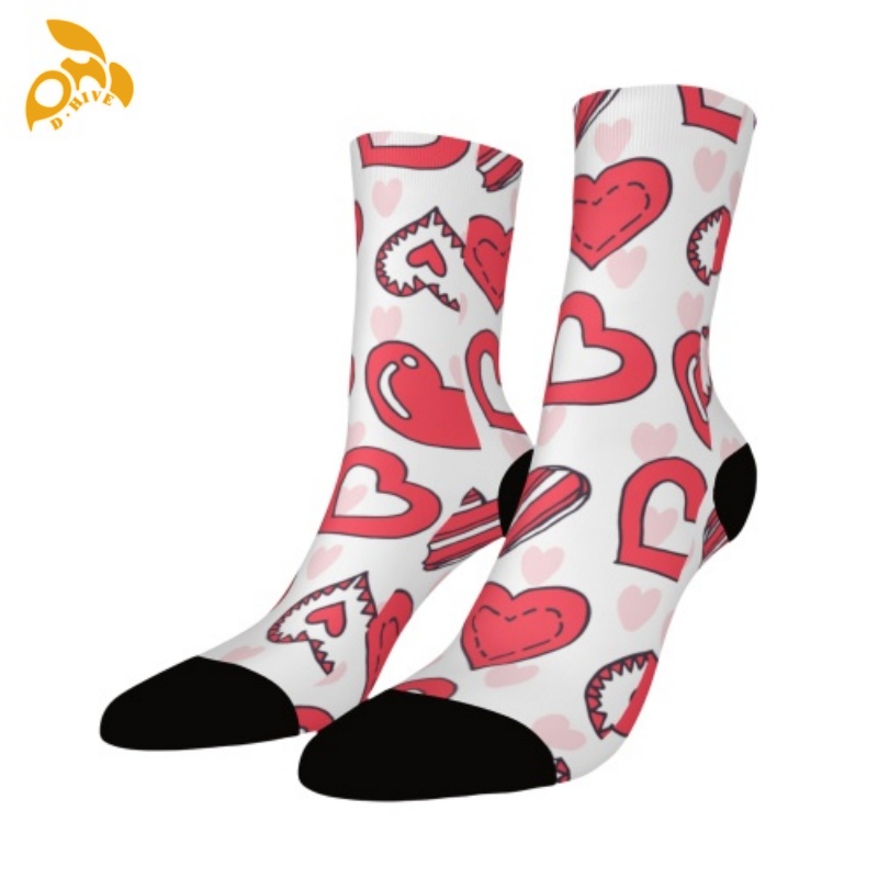 Free delivery. Designers customize lightweight high-quality full-width printed white and colored socks of 26cm.