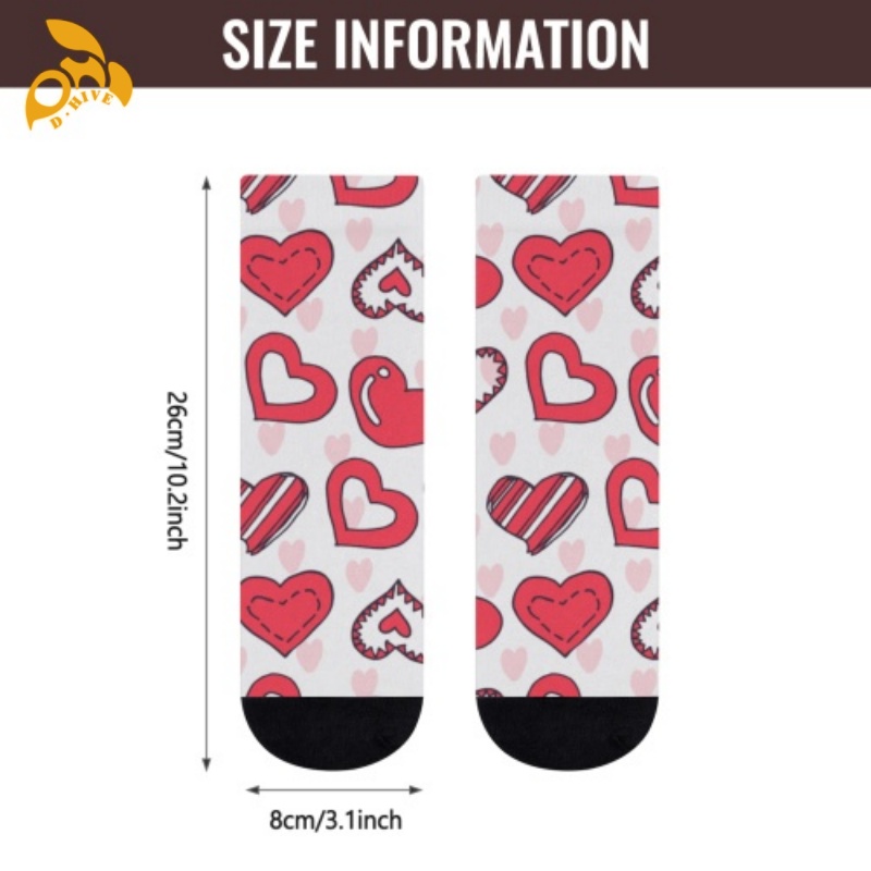 Free delivery. Designers customize lightweight high-quality full-width printed white and colored socks of 26cm.