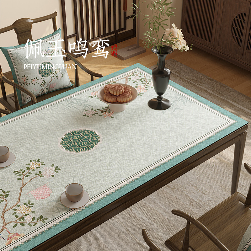 Tablecloth waterproof and oil-proof washable leather coffee table table mat dining table cloth GF7X01