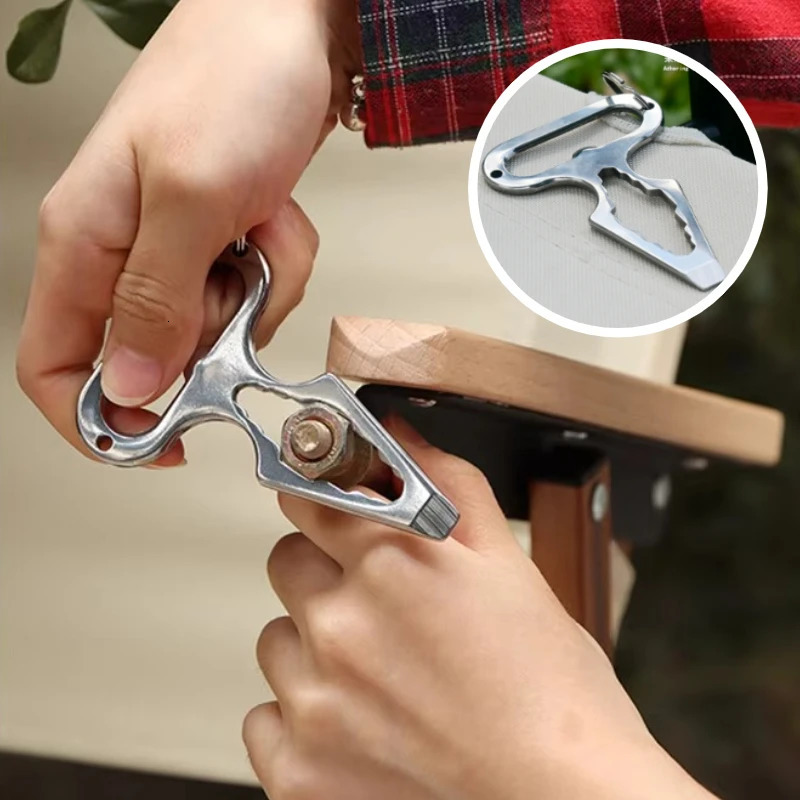 Wrenches Stainless Steel EDC Self Defense Pointed Wrench Screwdriver Multifunction Tool Bottle Opener Outdoor Camping Products 250522