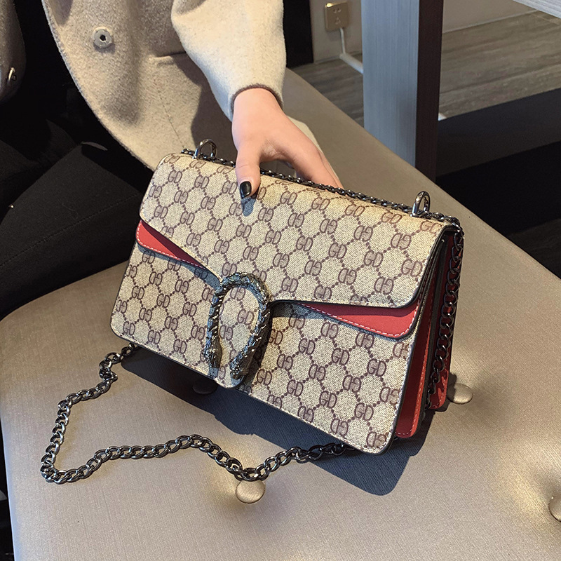 2025 New Trendy and Fashionable Wine God Printed Mini Single Shoulder Diagonal Chain Women's Bag