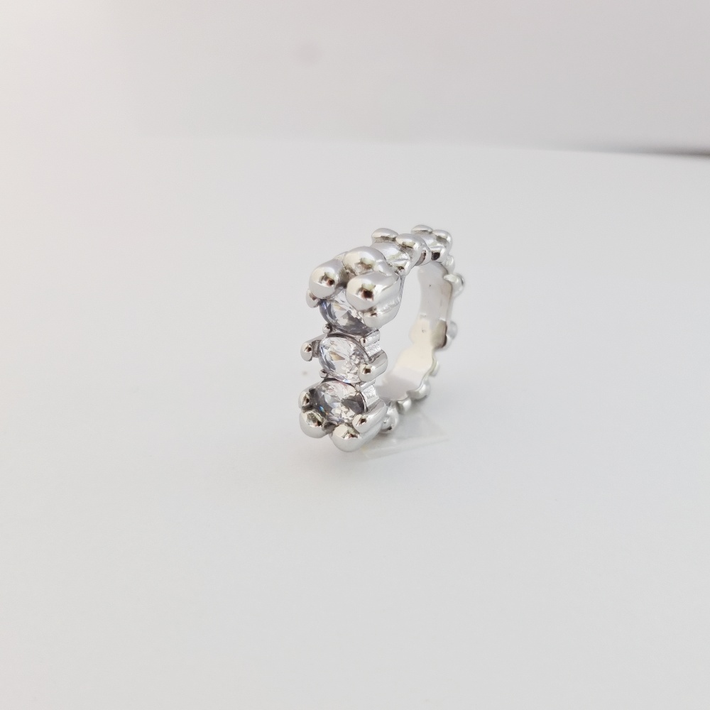 New Fashion Women Men Animal Bear Heart Circle Stainless Steel Silver Gold White Black Pink Green Glass Cartoon Rings Jewelry