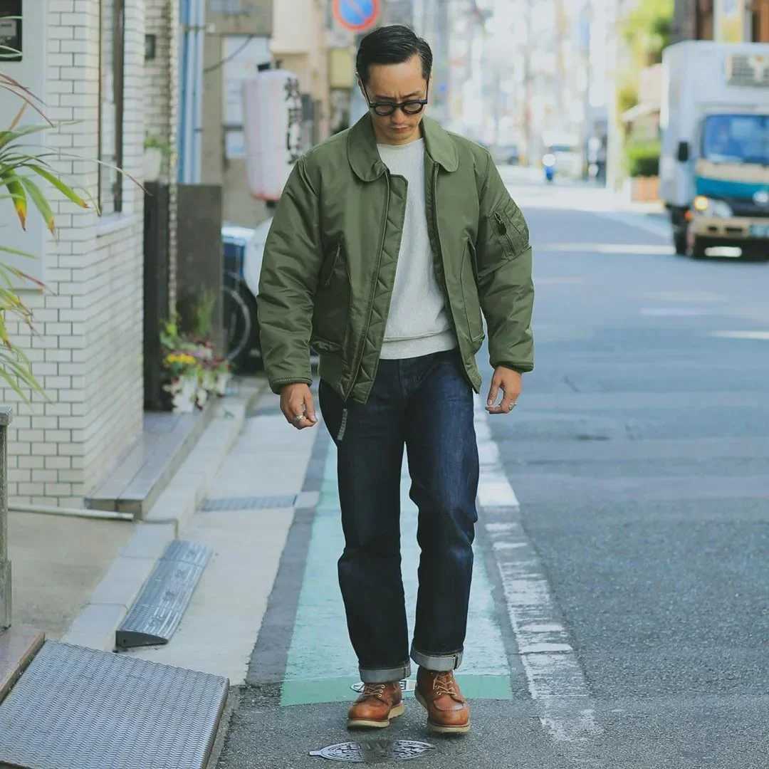 Mens Lapel Bomber Jacket Cotton-padded Jackets Military Baseball Uniform Mens Trend Long Sleeve Zipper Cardigan Outerwear Coats W250524