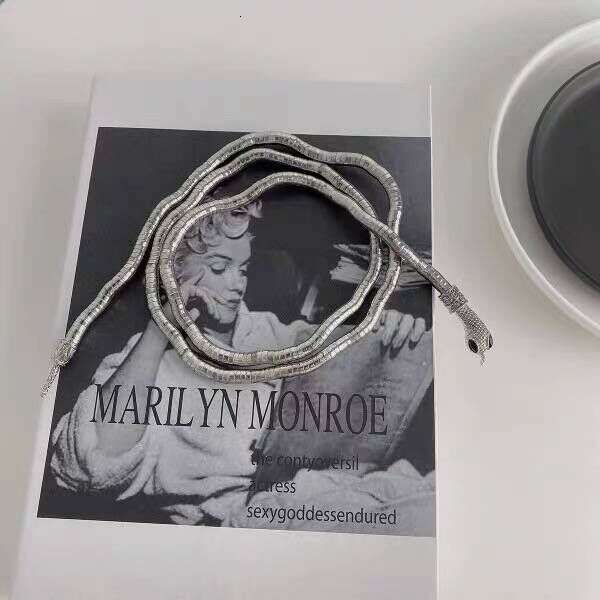 Entangled personality dark earth cool opening casual shape snake shaped exaggerated design female necklace collar