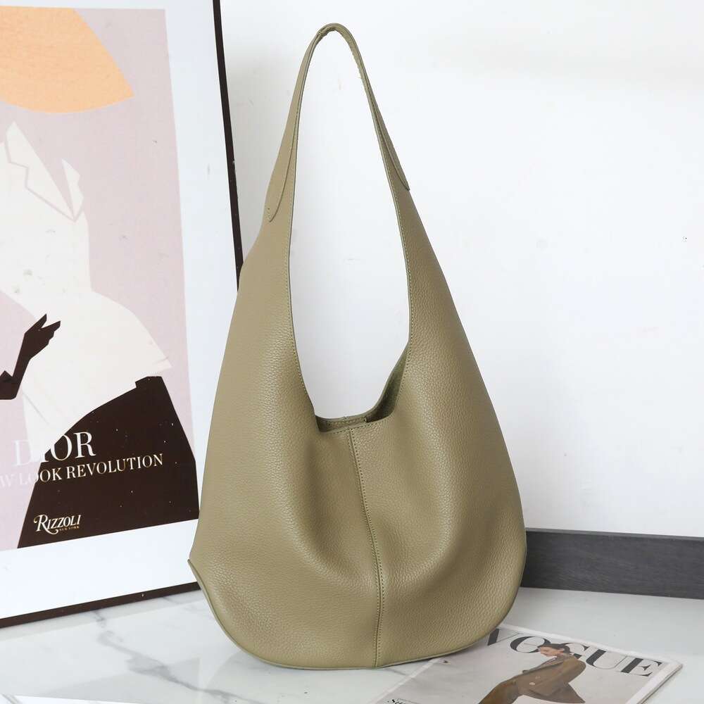 Tote Bag New European And American Large-Capacity Underarm Tote Bags With Cowhide Leather Women's Cross-Border Versatile Shoulder Bag Lady Bags