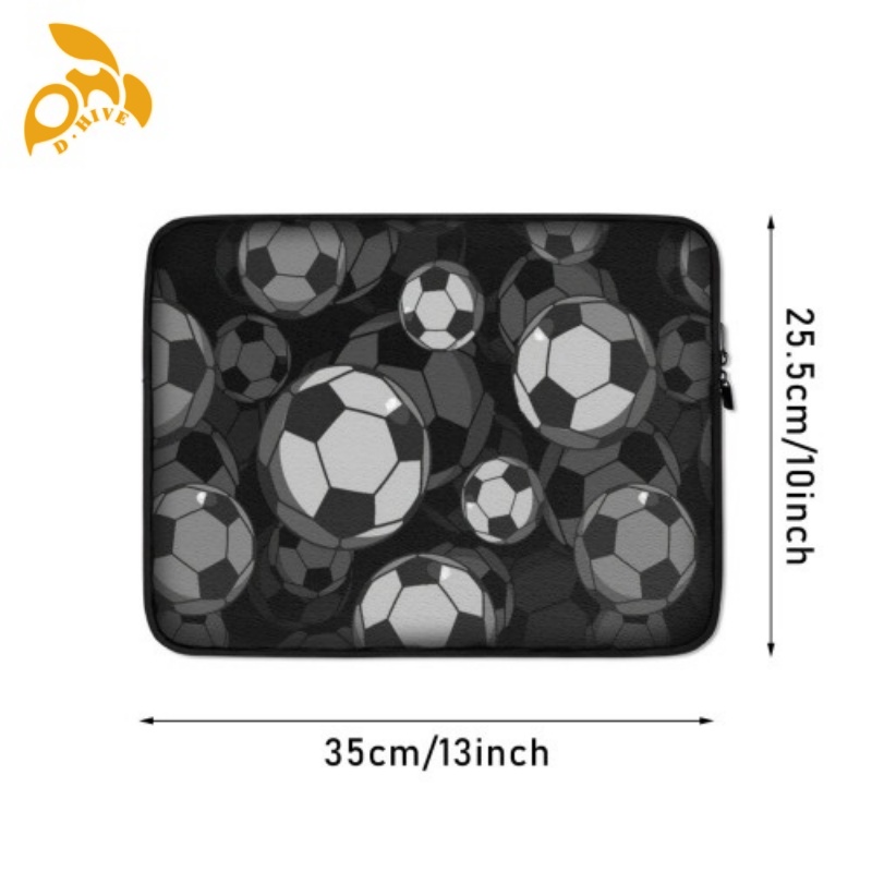 Free delivery. Fashion designer customizes lightweight high-quality black and white full-frame printed laptop with a veet inner liner.