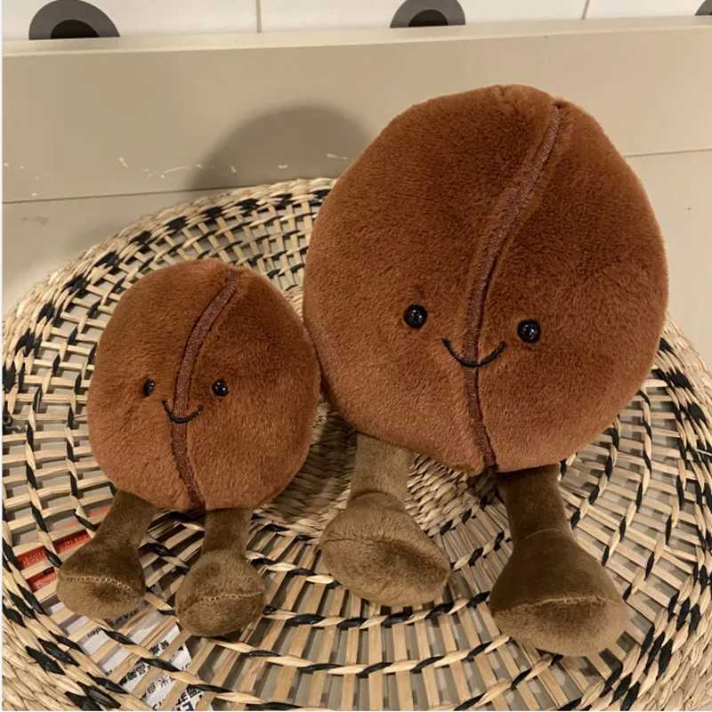 13/21cm Jellycat Fun Coffee Bean Doll Cartoon Mini Trumpet Simulation Coffee Cute Doll Toys For Children Girls Gifts W250524