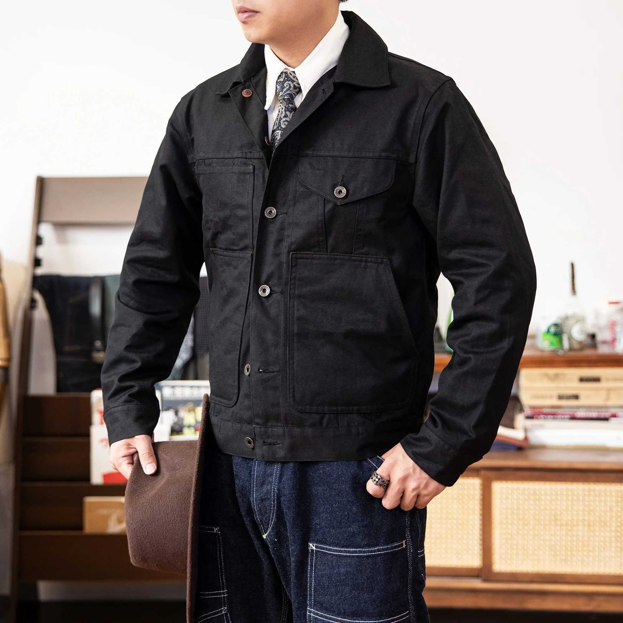 FS-0005 Red Tornado US Size Good Quality Cotton Canvas Wax Water Proof Jacket W250524