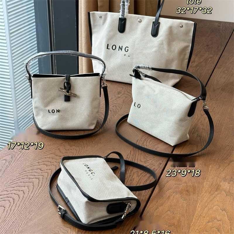 designer bag wallte Version Dumpling Bag Canvas Letter Printed Lunch Box Small Square for Women High Trendy and Fashionable Crossbody Single Shoulder Clearance