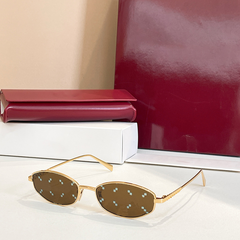 Luxury designer sunglasses fashion metal quality frame 1802 classic style outdoor protective glasses for men and women original box