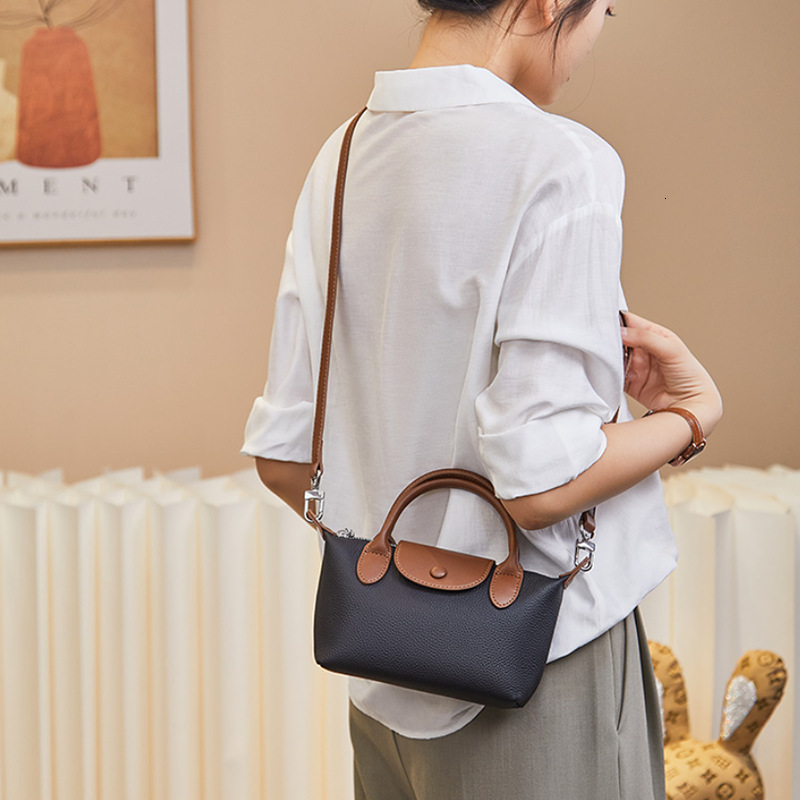 Free Shipping Designer Bag 2025 Summer New Handbag Leather Shoulder Dumpling Cowhide Crossbody Versatile Mini Bag