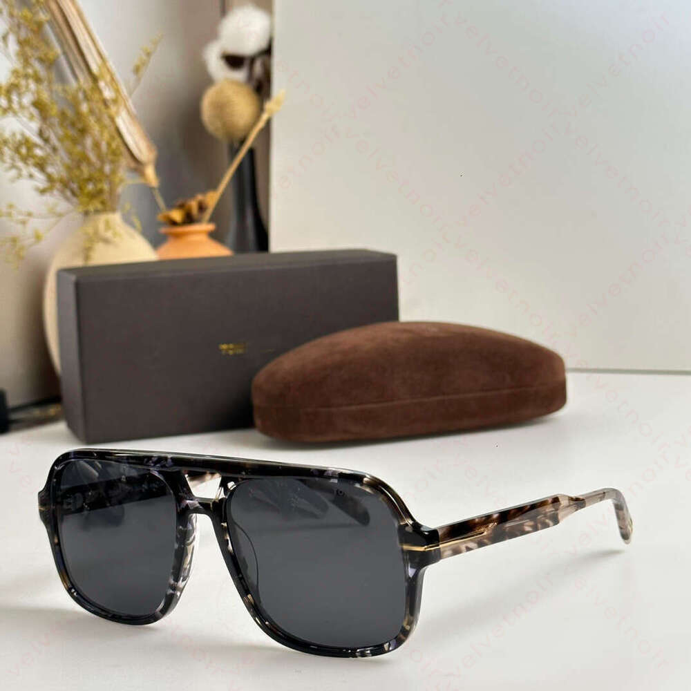 Designer Sunglasses Mens Ft0884 Plate Frame Oversized Glasses Fashion Falconer Sun for Women Black Sport Styles with Original Box tom''fordd''ford''FYGB a5