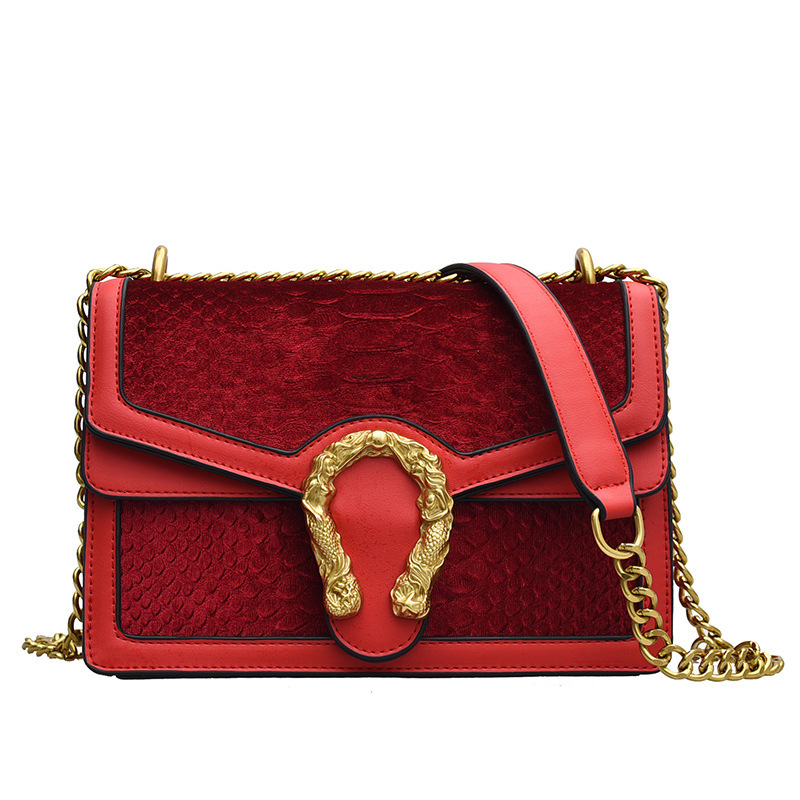 Luxury Brand Designer Bag Winter Chain 2022 New Trendy Women's Fashion Shoulder Korean Edition Instagram Crocodile Cross Body Bag
