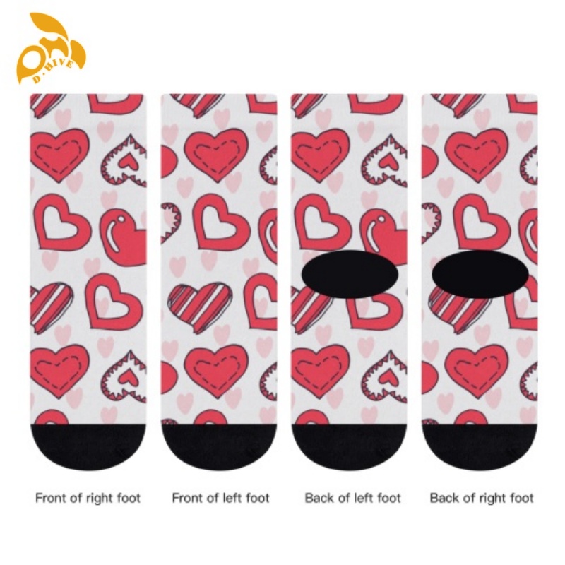Free delivery. Designers customize lightweight high-quality full-width printed white and colored socks of 26cm.