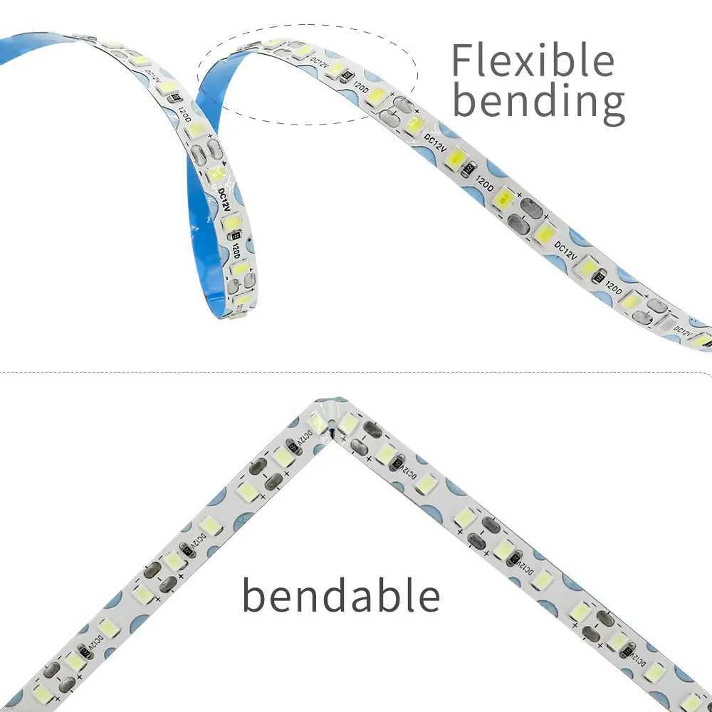 S Shape 6mm Width 2835 SMD LED Strip Bendable 120LED/m Flexible Tape Light Ribbon For DIY Neon Sign Letter 12Color 1m-20m W250524
