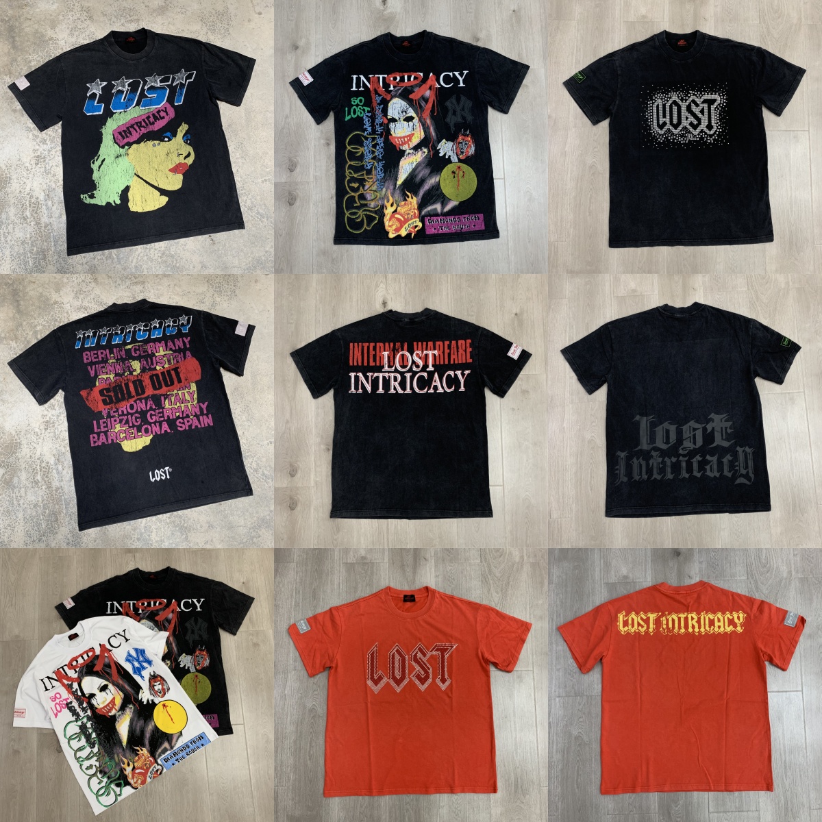 Lost intricacy t shirt Mens Designer T Shirt high quality short-sleeved shirts fashion men and women T-shirt cotton Luxury Men Hip Hop clothes