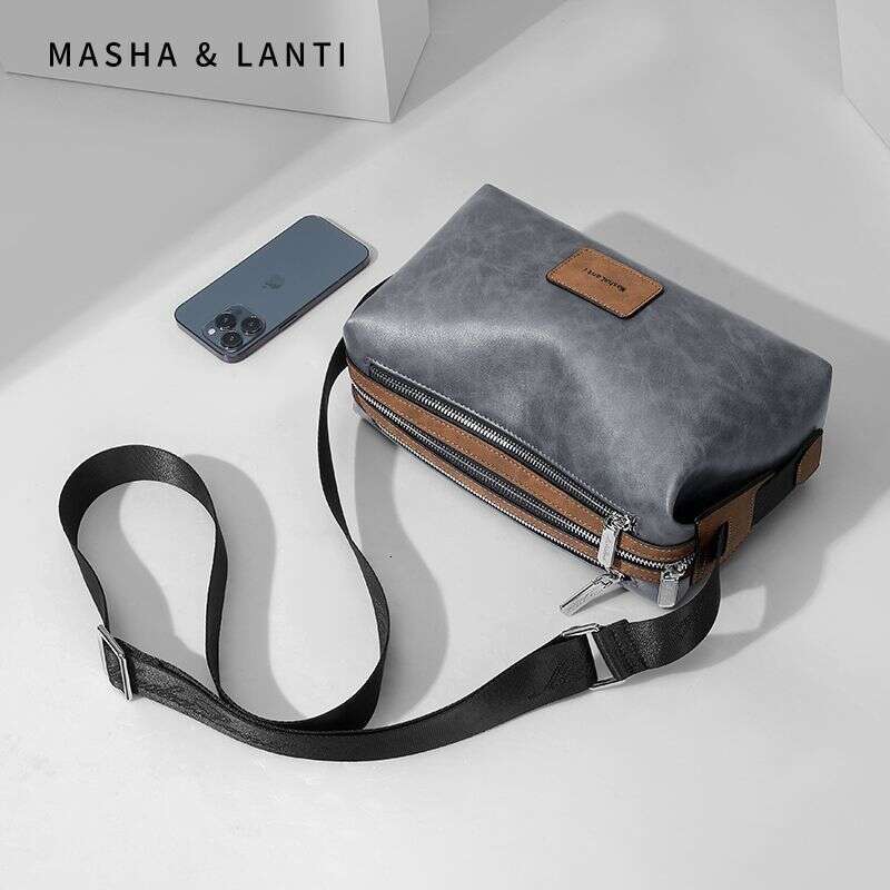 mini bag 2025 new shoulder men's large capacity summer leisure business commuting crossbody small square bag