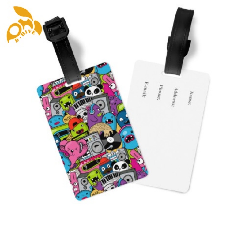 Free delivery. Fashion designers customize lightweight high-quality full-width printed lage tags in white and black.