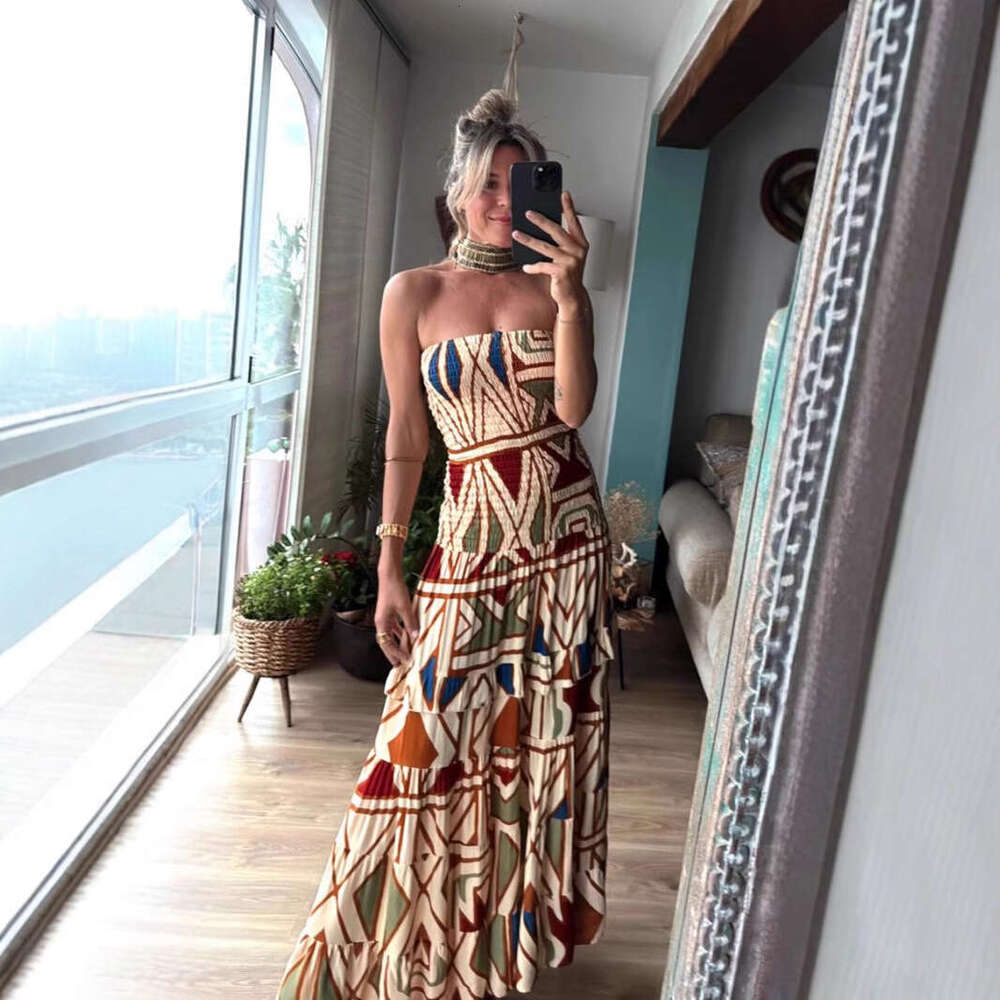 Maxi Dress Year Summer Women S Bohemian Style Printed Camisole Dress Floral Dress