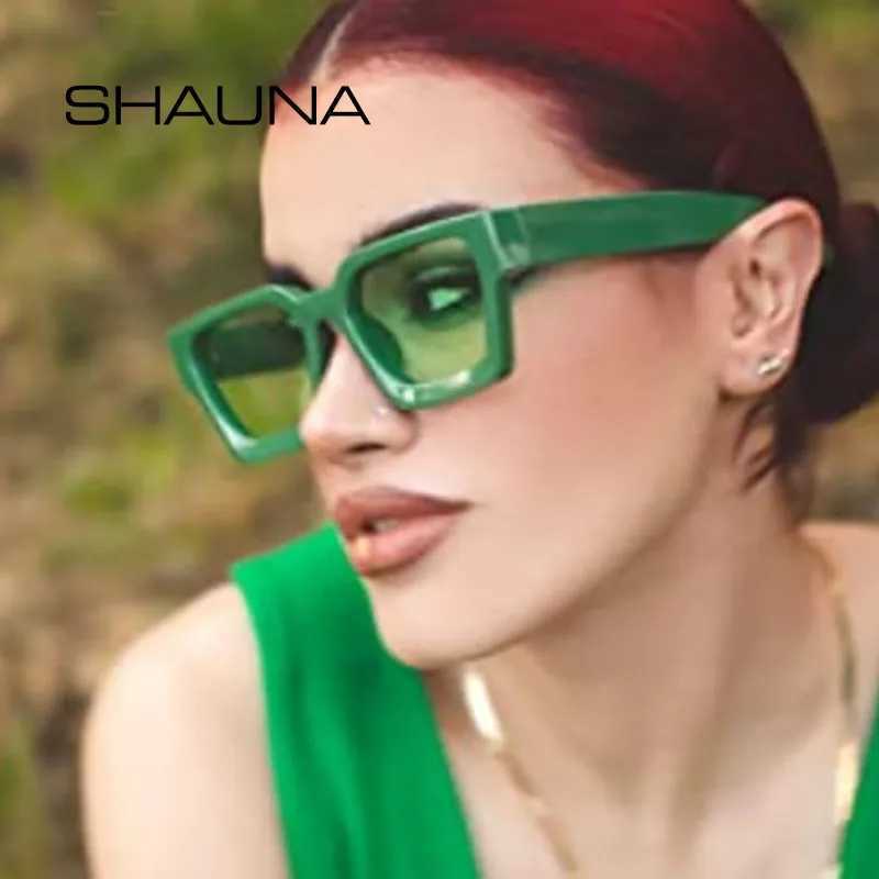 SHAUNA Ins Popular Women Square Sunglasses Retro Men Tinted Shades UV400 M250609