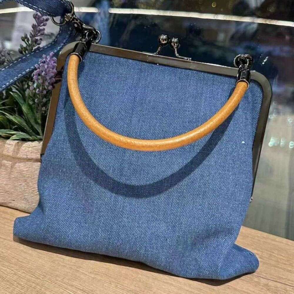 Denim bag crossbody bag new handbag versatile commuting handmade women's bag denim phone bag