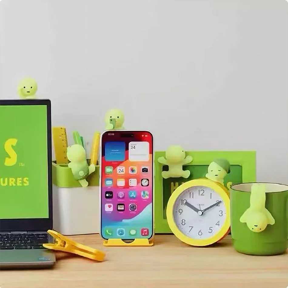 Smiski Night Light Blind Box Corner Jun Toys Mystery Boxes Cute Mobile Phone Pendant Car Office Decoration Kid Gift Z250524